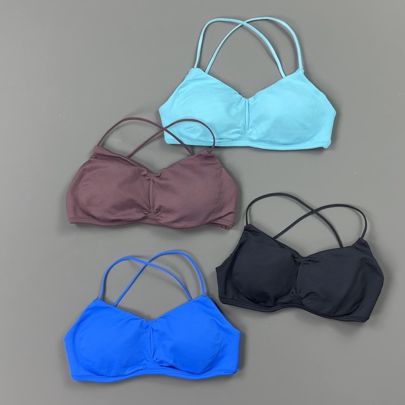 HISTELLO Front Ruched Cross Ba - огляд і ціна Aquatic Sports Bra