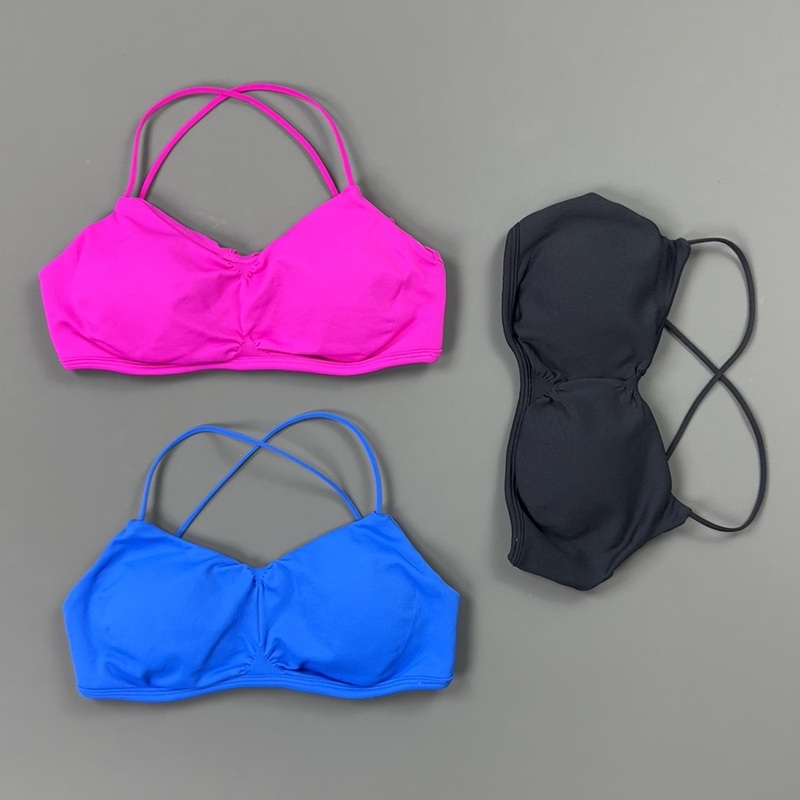 HISTELLO Front Ruched Cross Ba - огляд і ціна Aquatic Sports Bra
